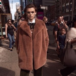 🐻 NEW! ZARA TEXTURED LAPEL JACKET NWT